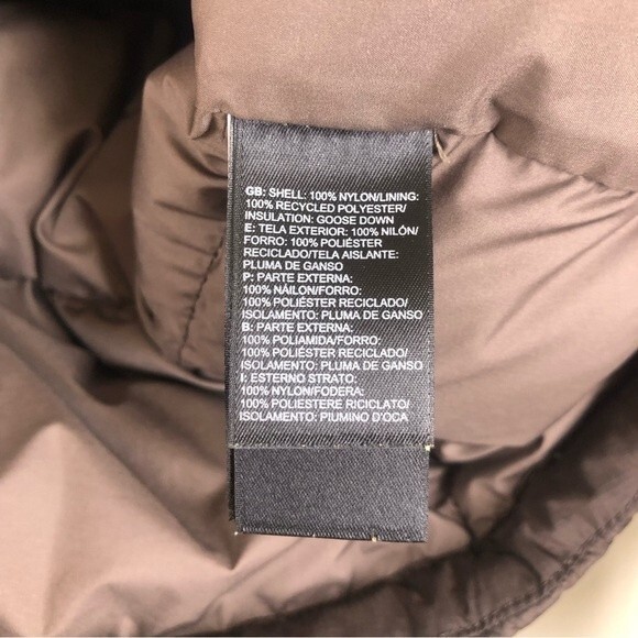 The North Face 700 Fill Nuptse Down Puffer Jacket Chocolate Brown Medium - Picture 11 of 13